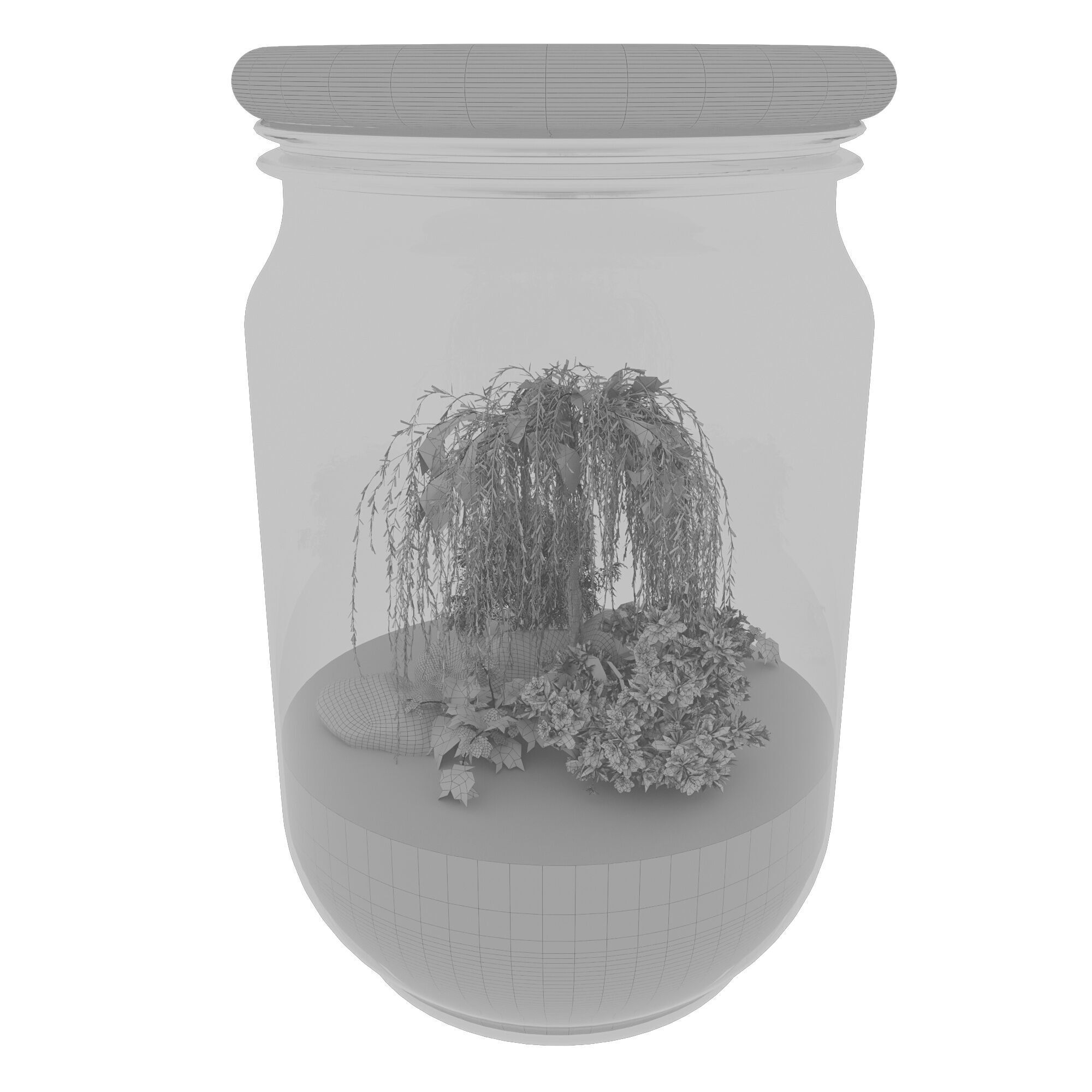 Terrarium PLANTS COLLECTION NO6 A 3D model_9