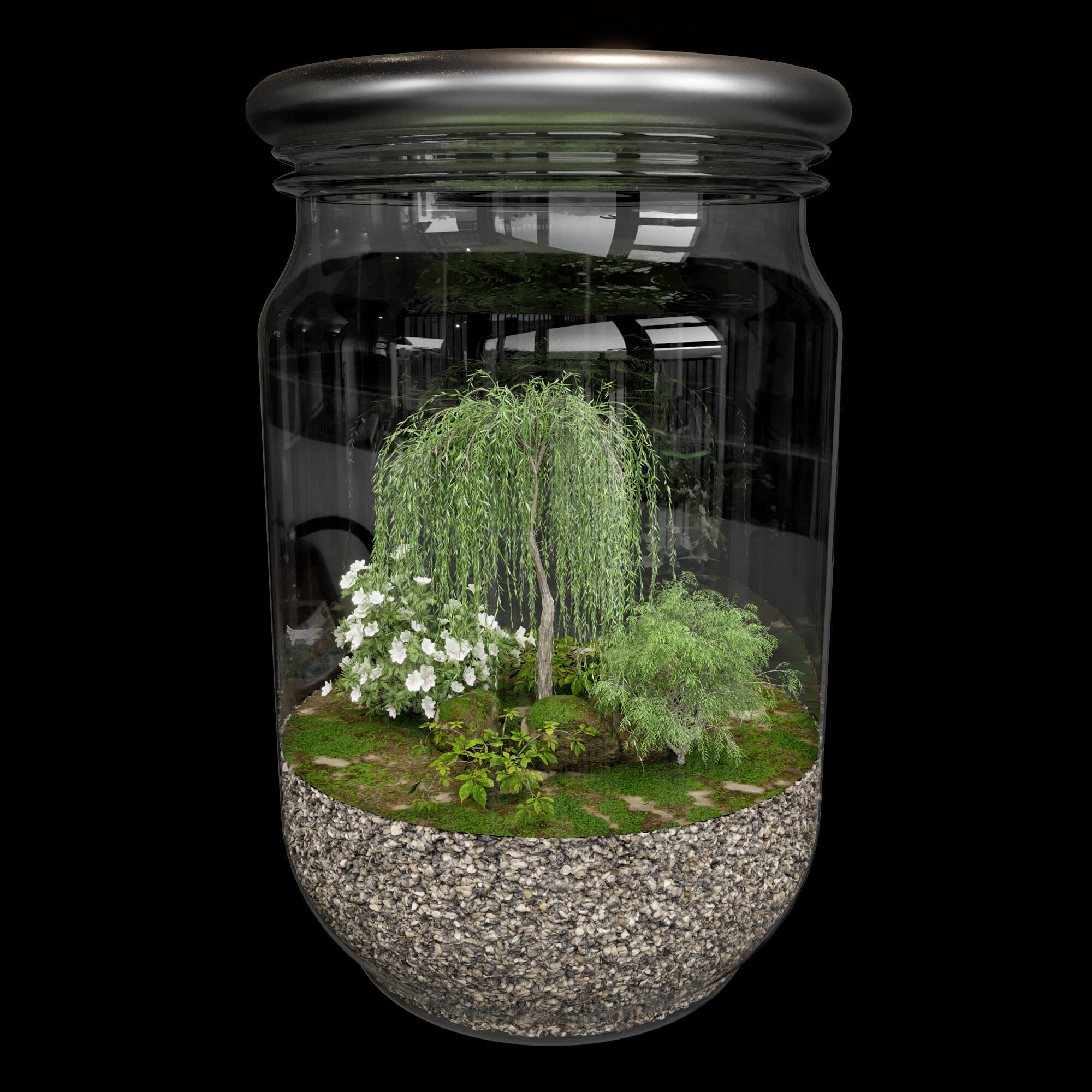 Terrarium PLANTS COLLECTION NO6 A 3D model_4
