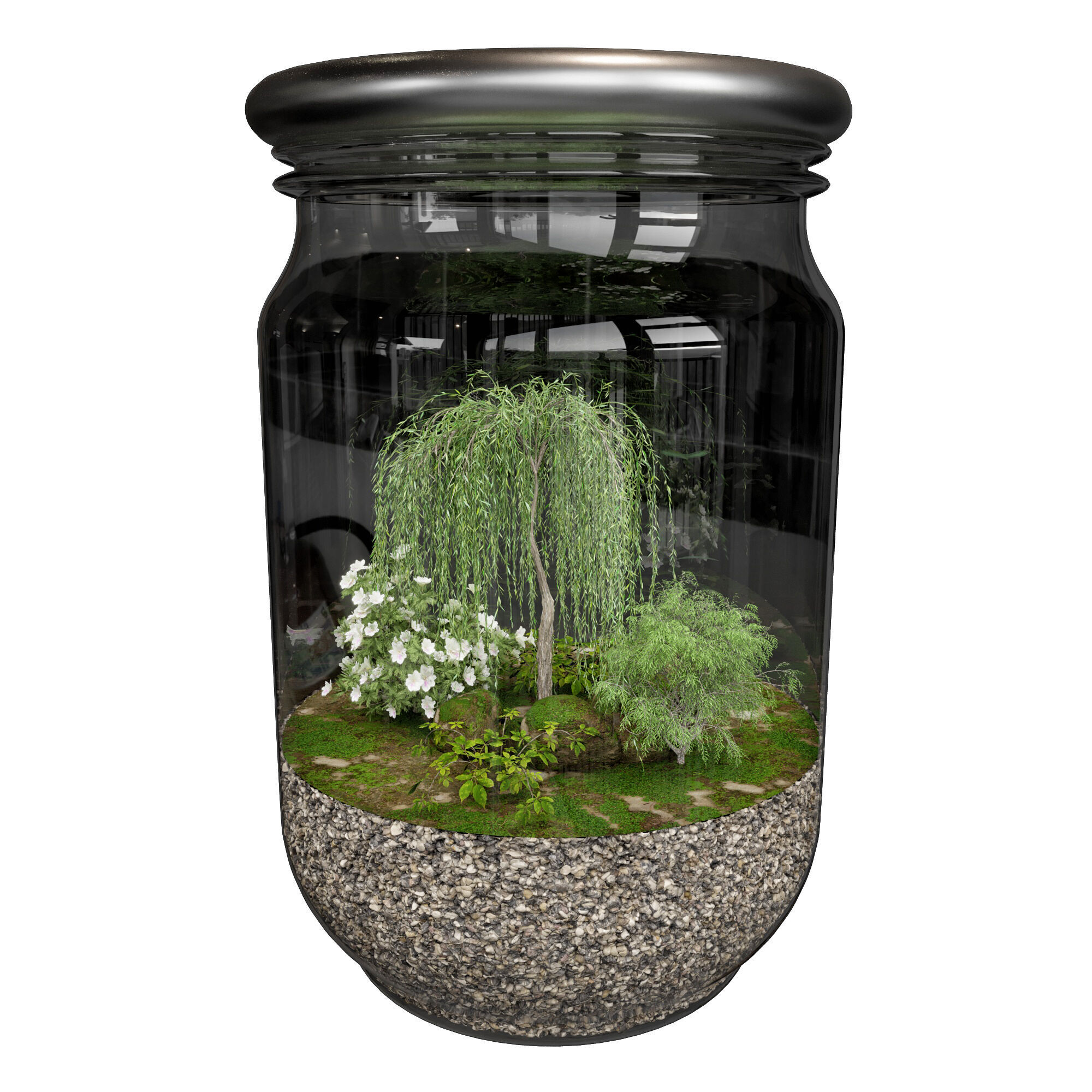 Terrarium PLANTS COLLECTION NO6 A 3D model_5