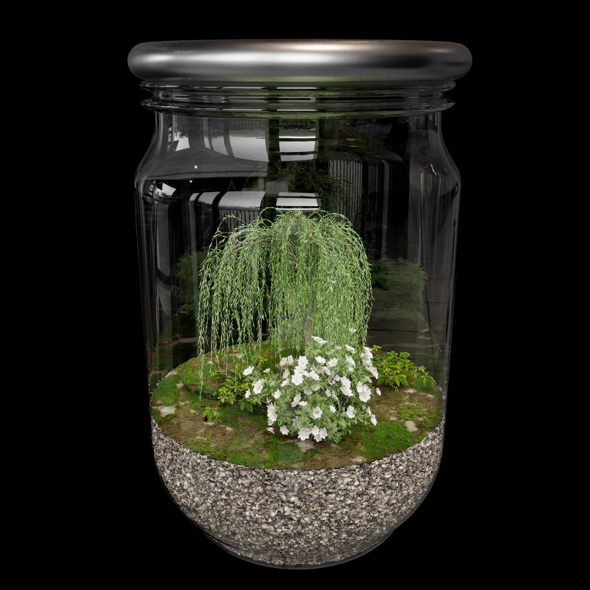 Terrarium PLANTS COLLECTION NO6 A 3D model_3