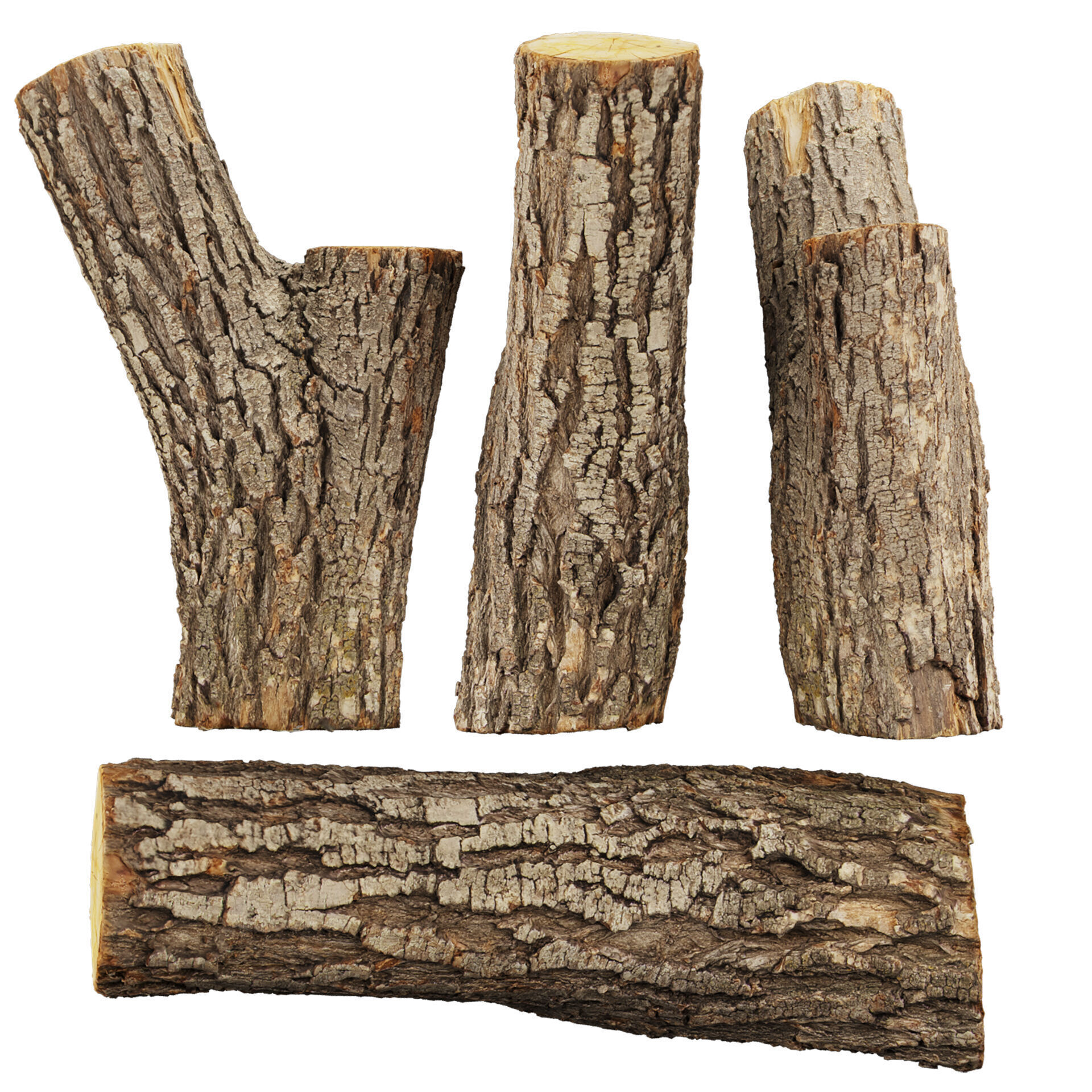 3D Scanned Wood 03 - Firewood - Logs -high poly - low poly 3D model_1