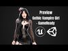 Gothic Vampire Girl - GameReady Low-poly 3D model_1