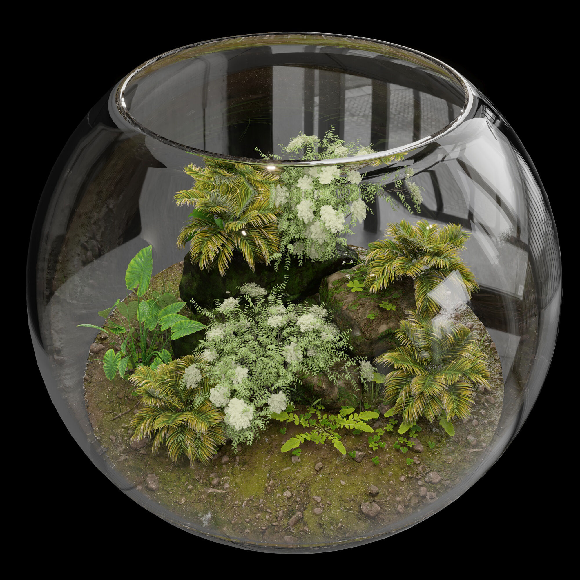 Terrarium PLANTS COLLECTION NO4 A 3D model_4