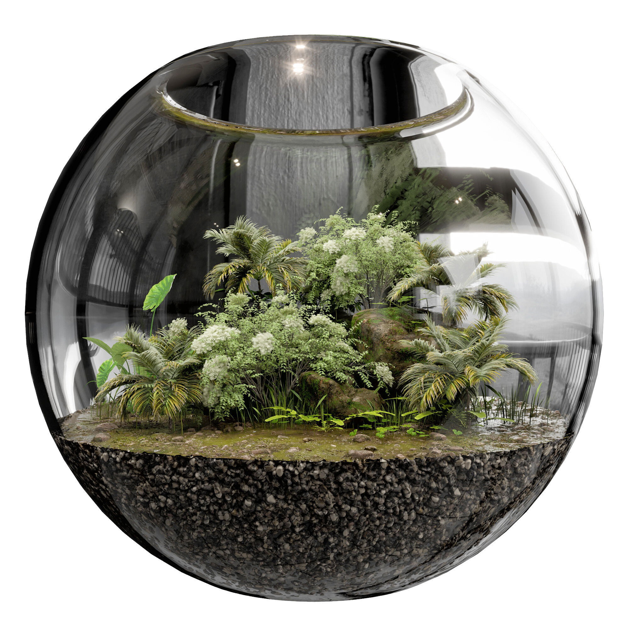 Terrarium PLANTS COLLECTION NO4 A 3D model_7