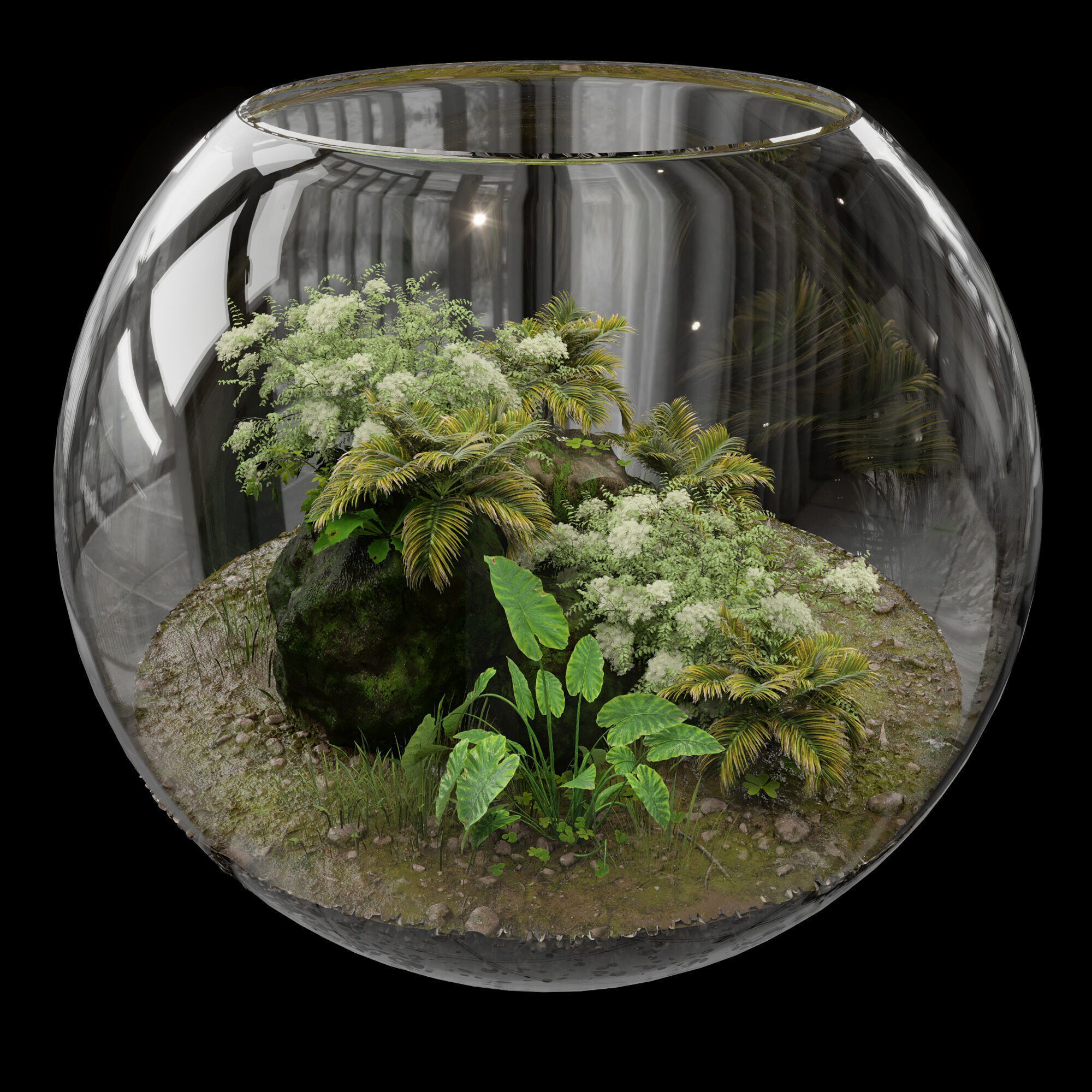 Terrarium PLANTS COLLECTION NO4 A 3D model_5