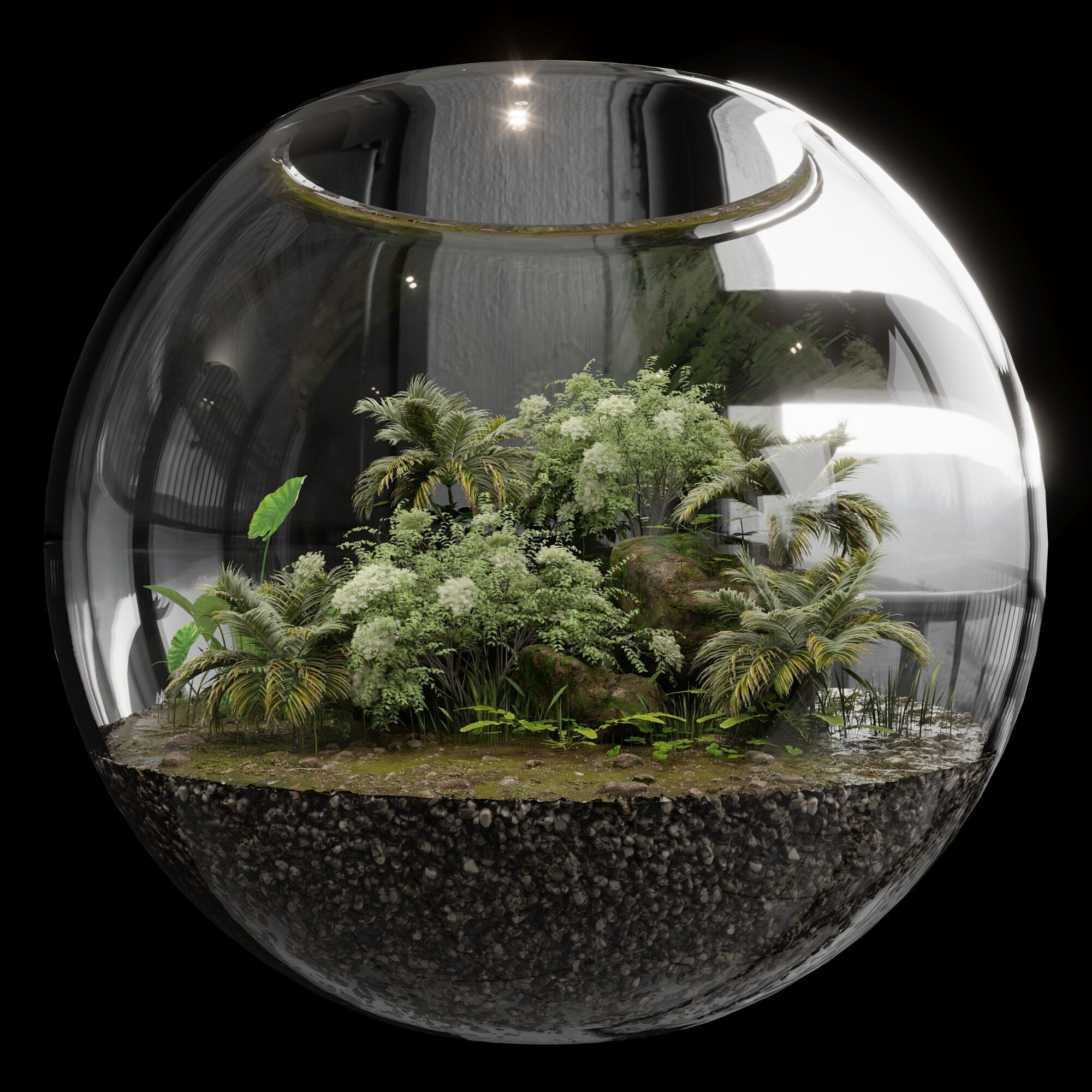 Terrarium PLANTS COLLECTION NO4 A 3D model_2