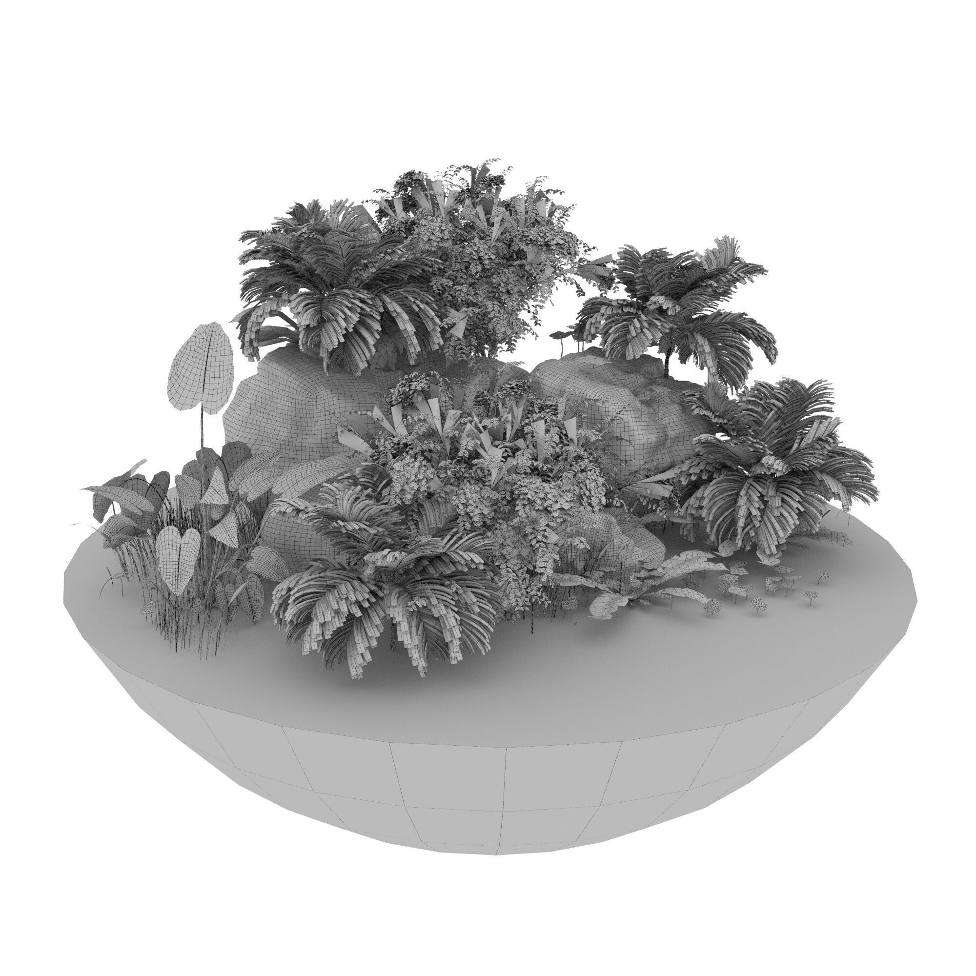 Terrarium PLANTS COLLECTION NO4 A 3D model_8