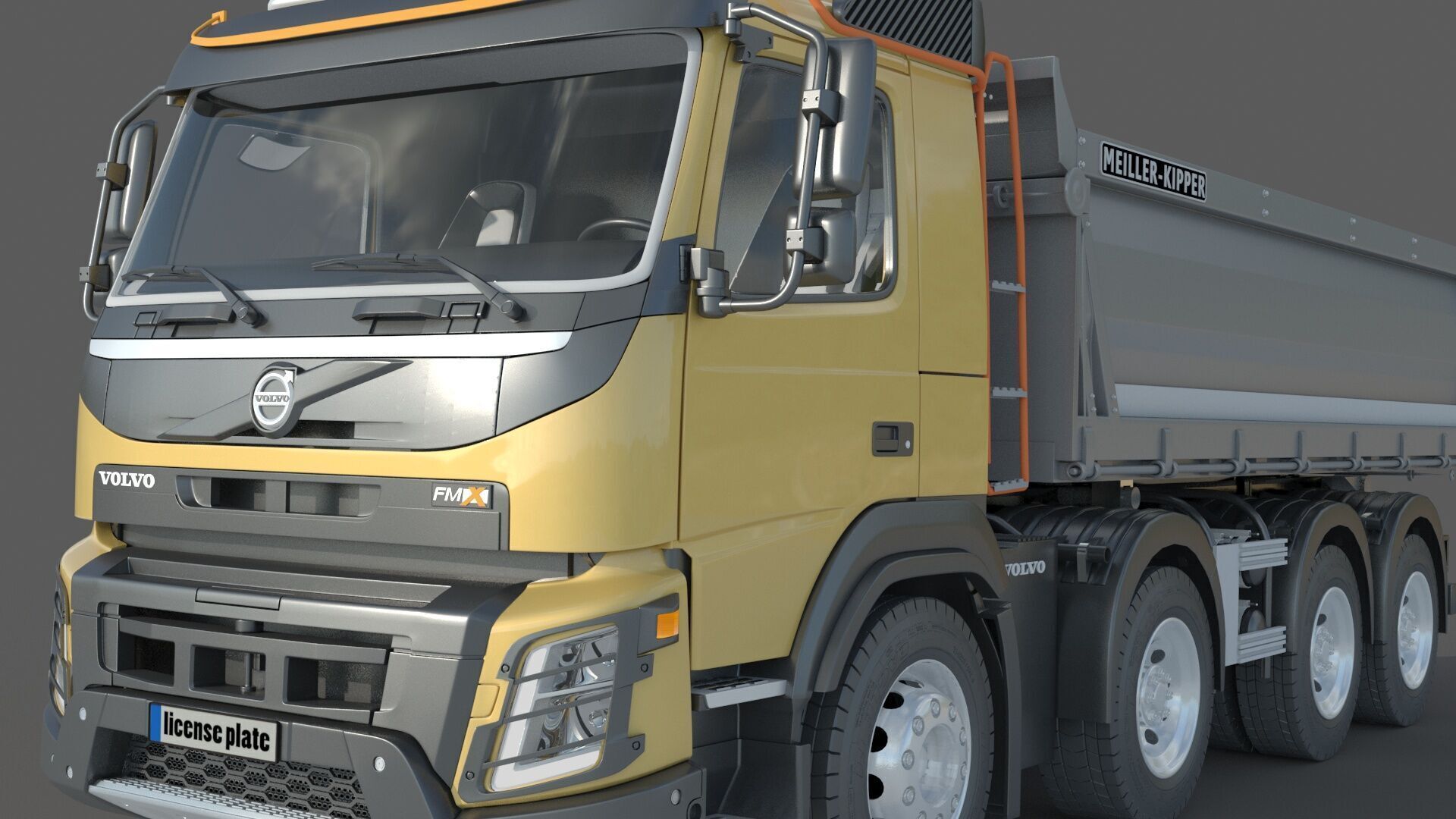Volvo FMX 500 Billencs Dump Truck 3D model_8