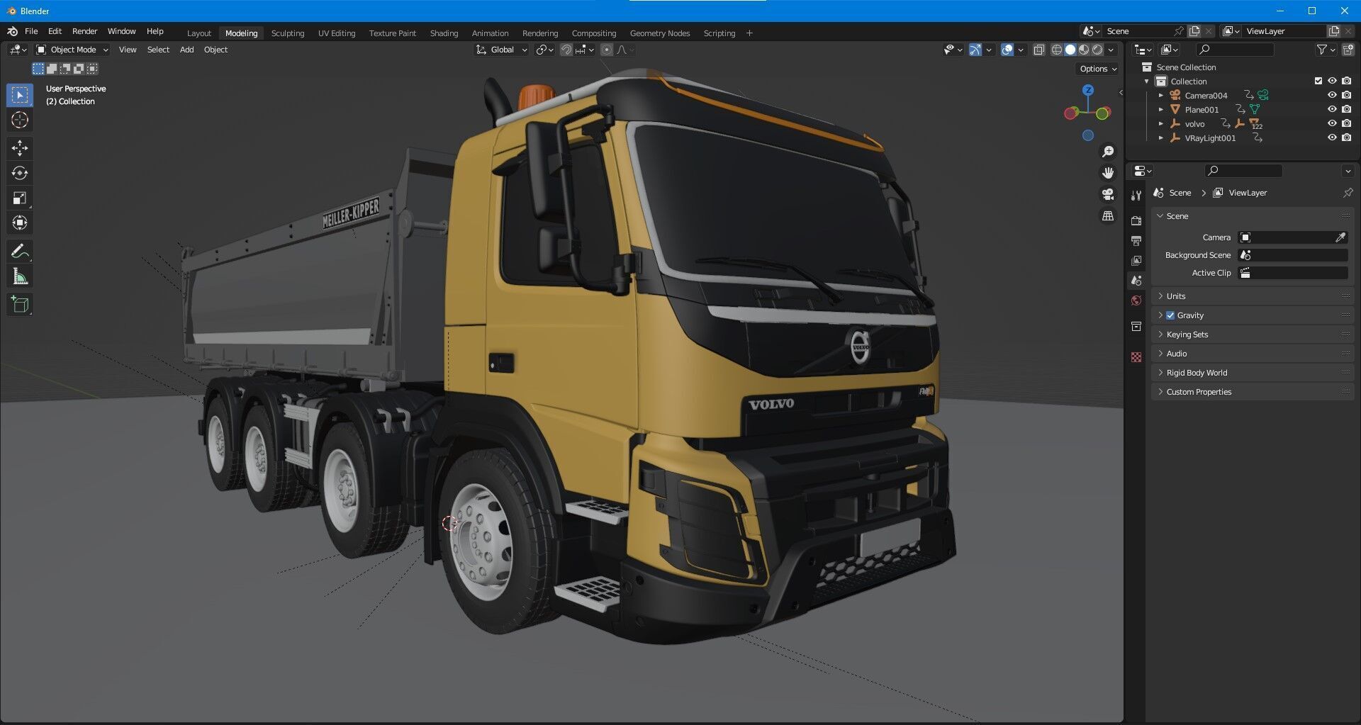 Volvo FMX 500 Billencs Dump Truck 3D model_15