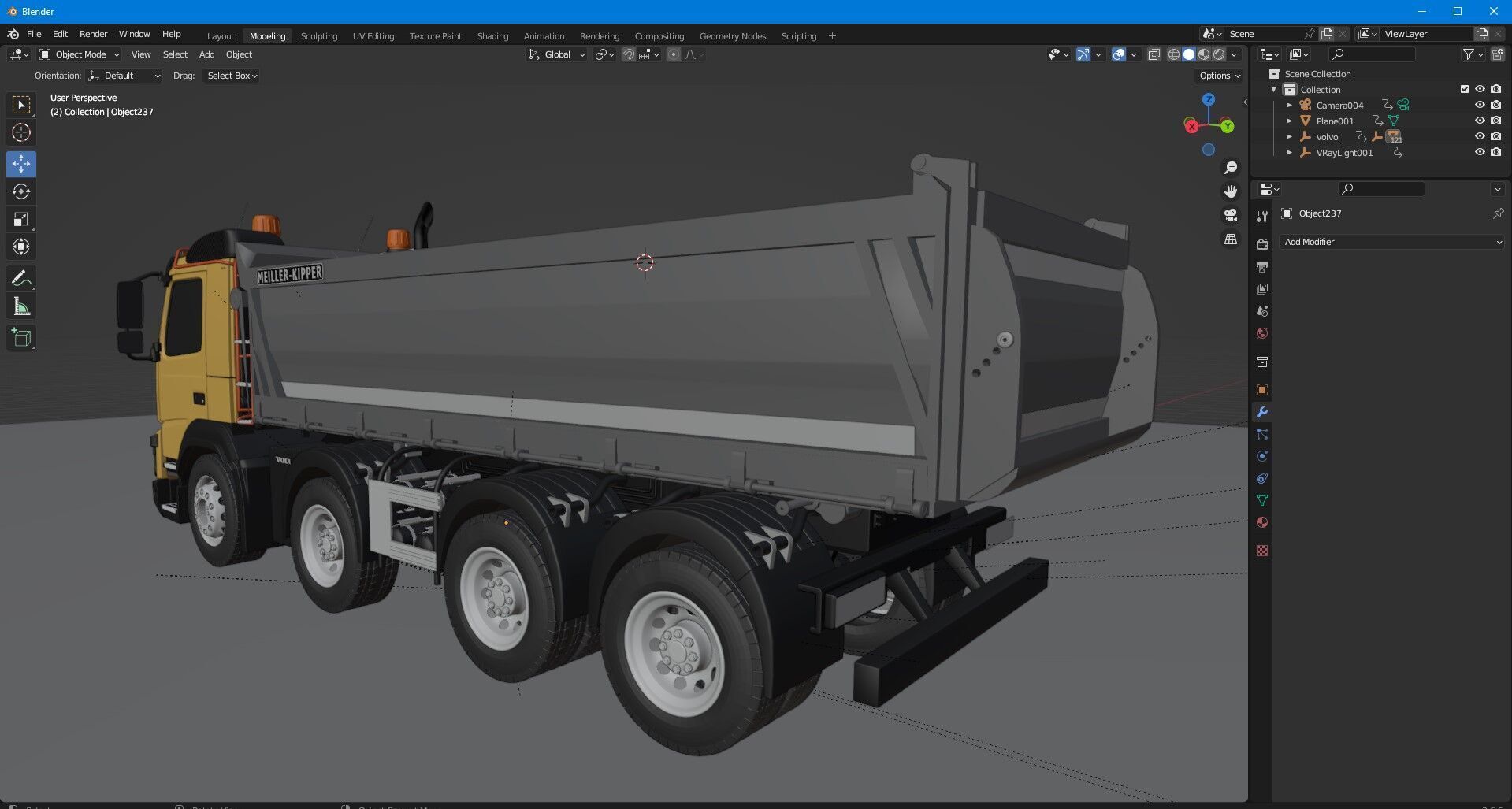 Volvo FMX 500 Billencs Dump Truck 3D model_17