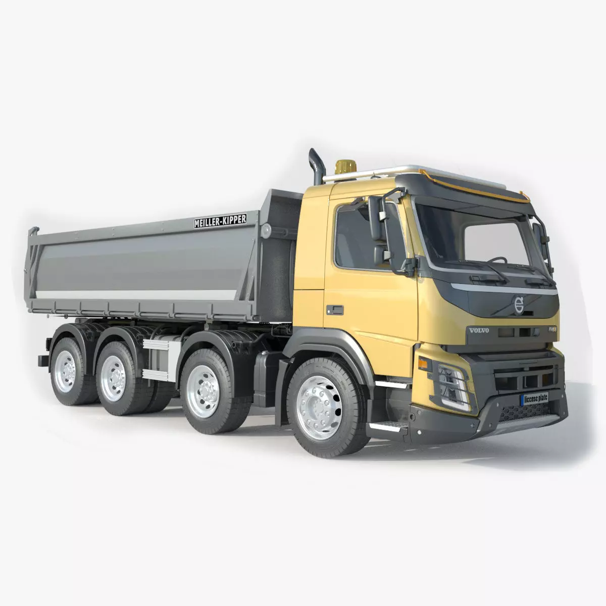Volvo FMX 500 Billencs Dump Truck 3D model_0