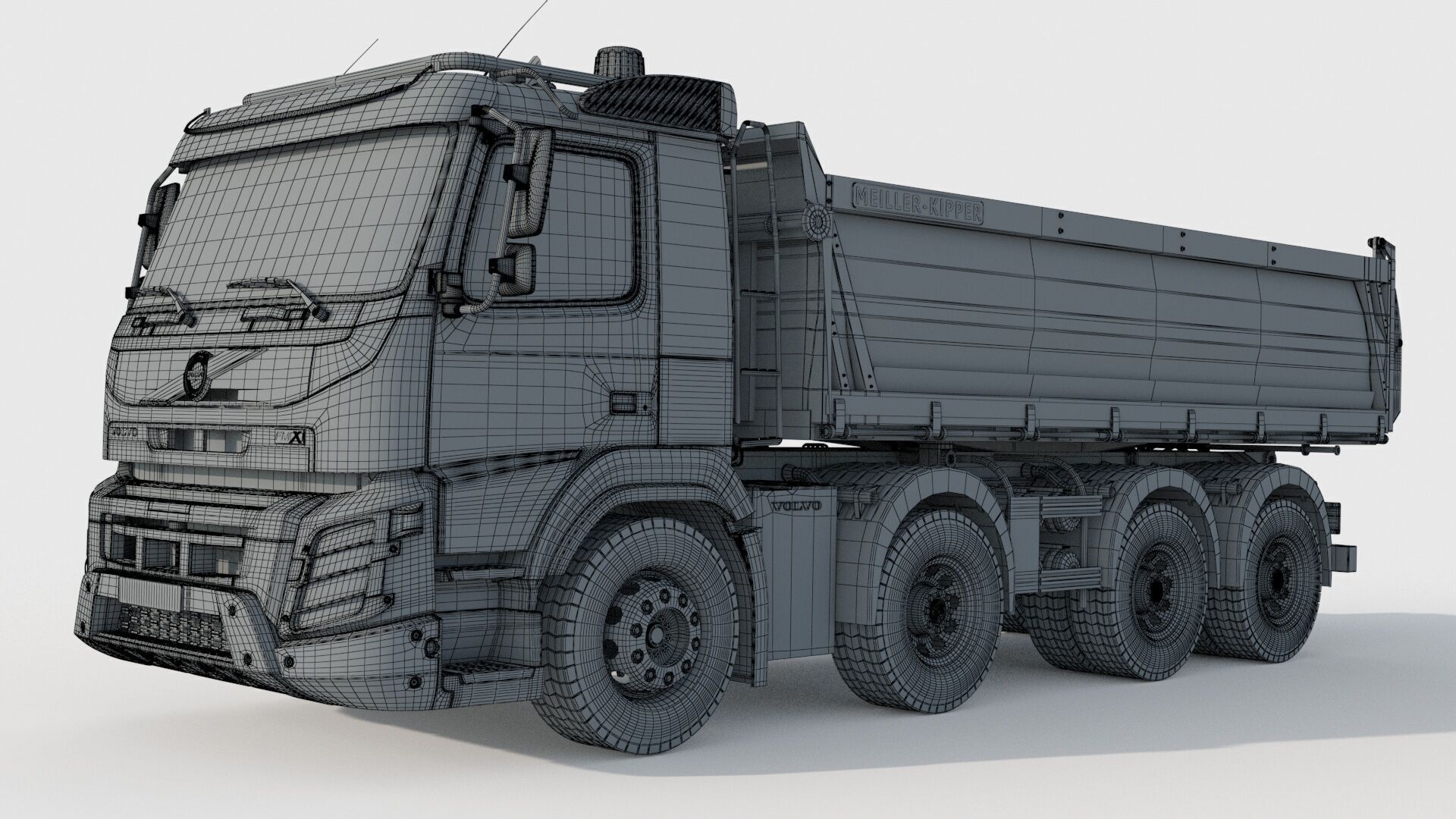 Volvo FMX 500 Billencs Dump Truck 3D model_12