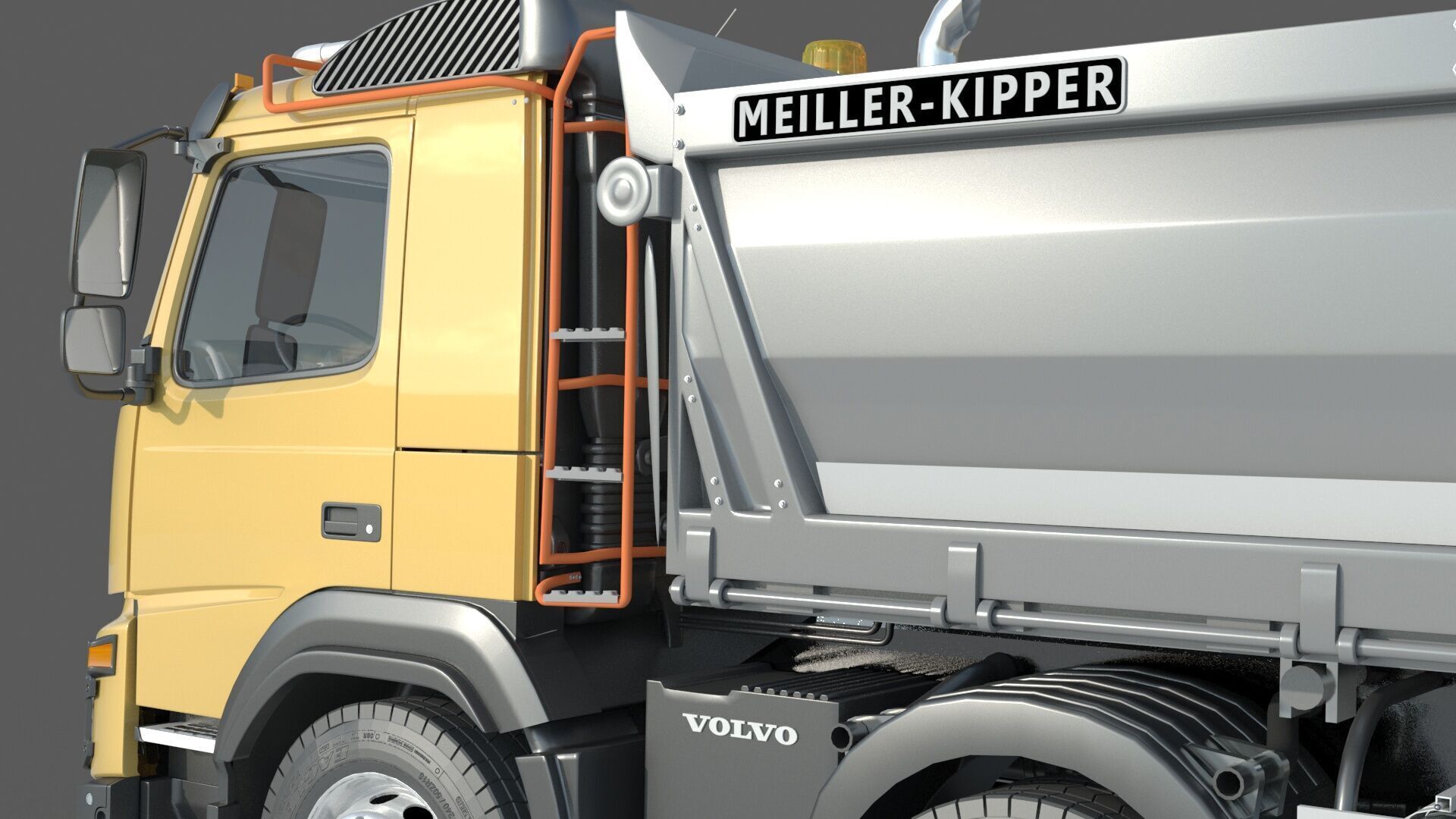 Volvo FMX 500 Billencs Dump Truck 3D model_9
