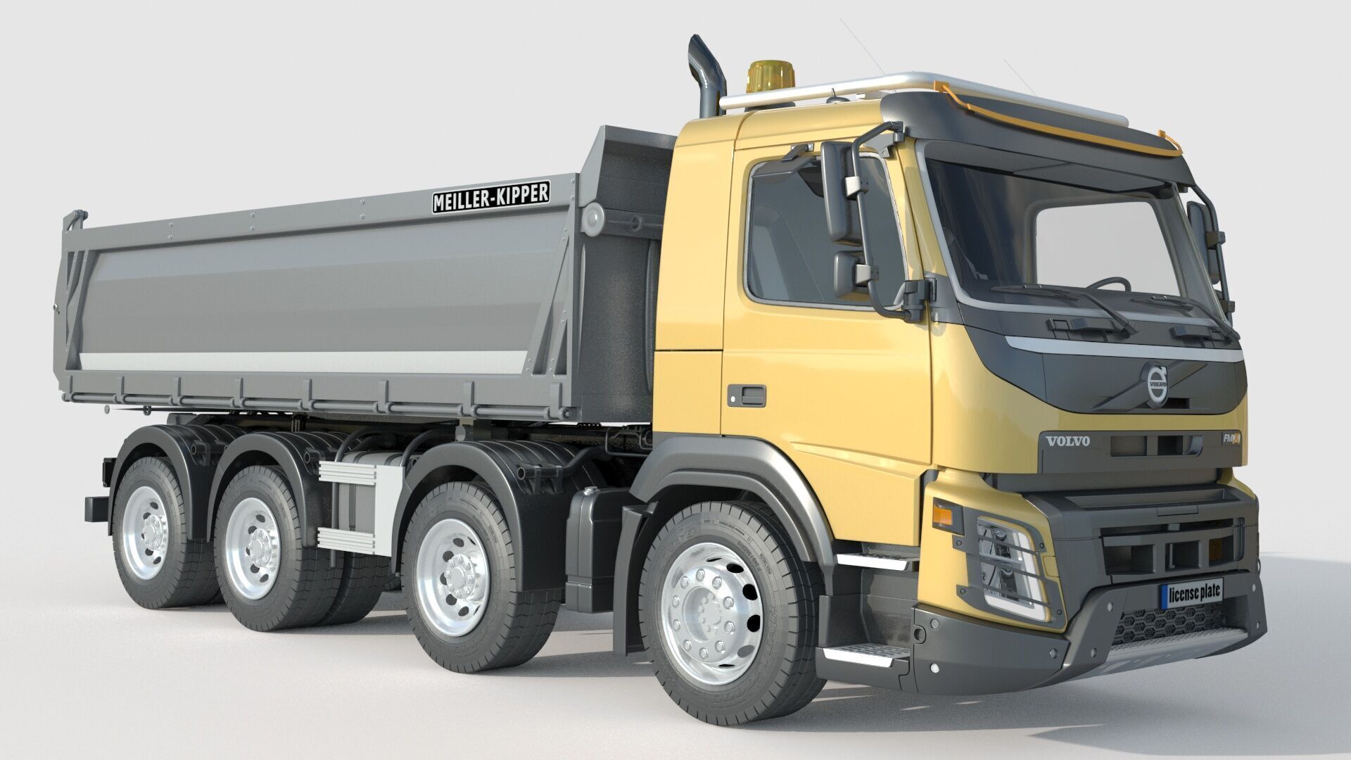 Volvo FMX 500 Billencs Dump Truck 3D model_1