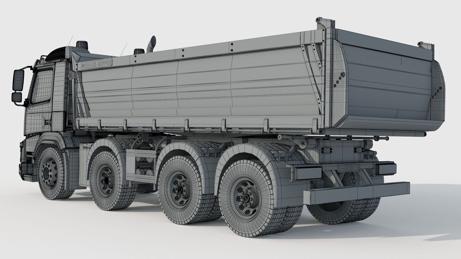 Volvo FMX 500 Billencs Dump Truck 3D model_13
