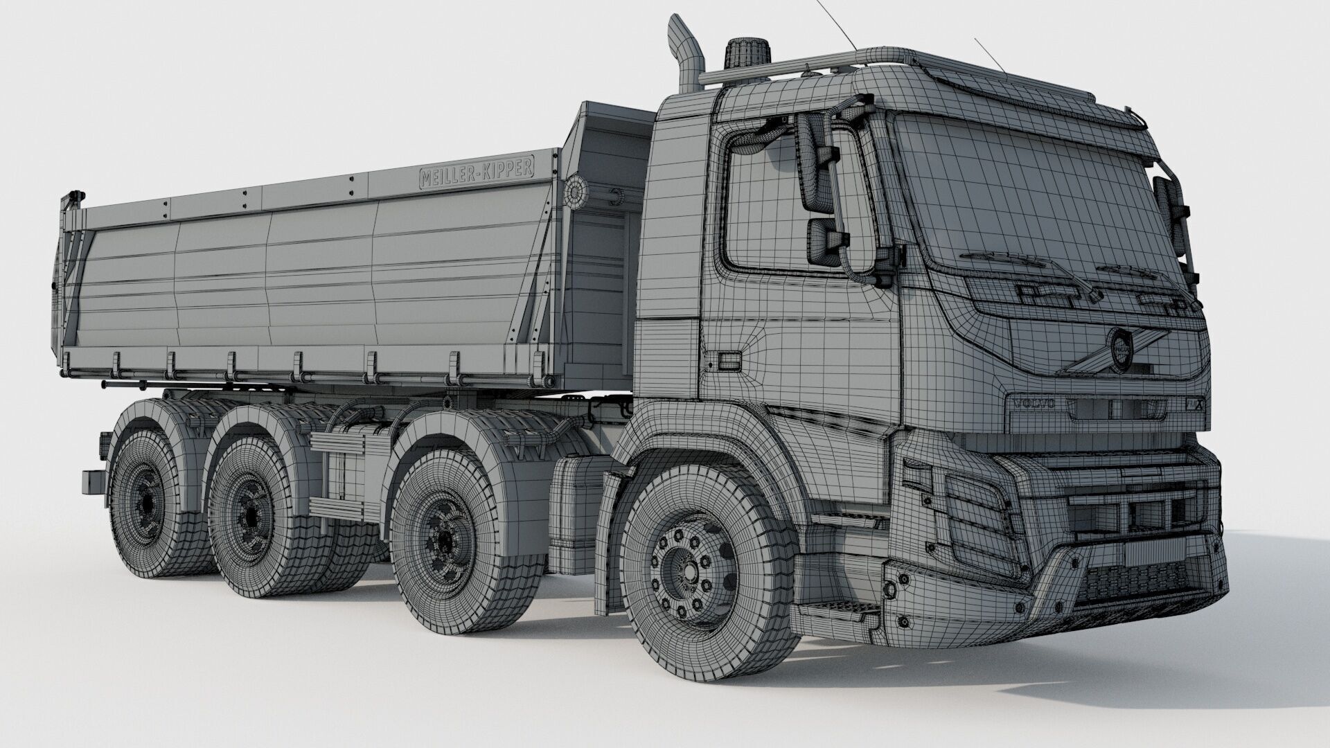 Volvo FMX 500 Billencs Dump Truck 3D model_11