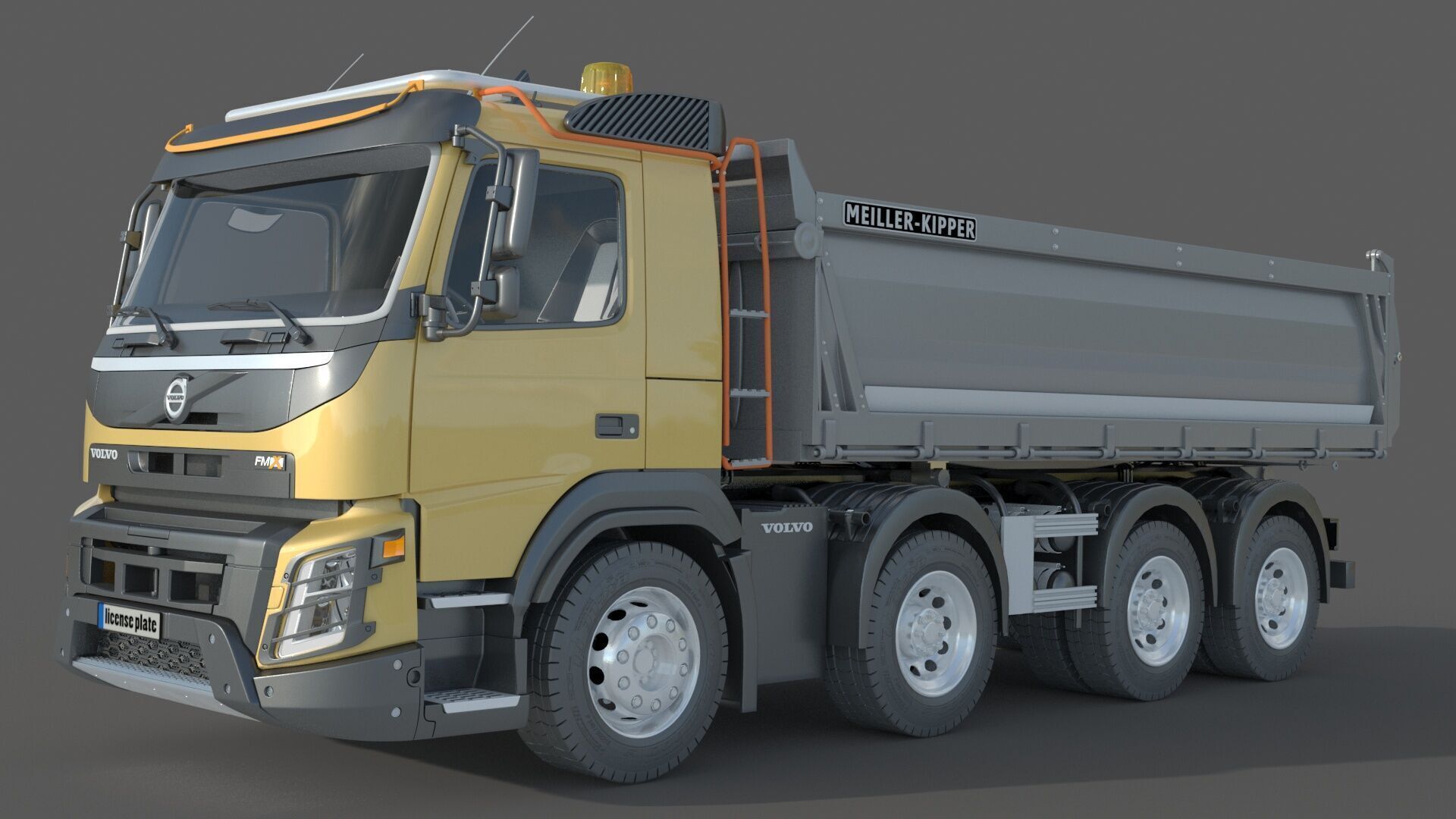 Volvo FMX 500 Billencs Dump Truck 3D model_4