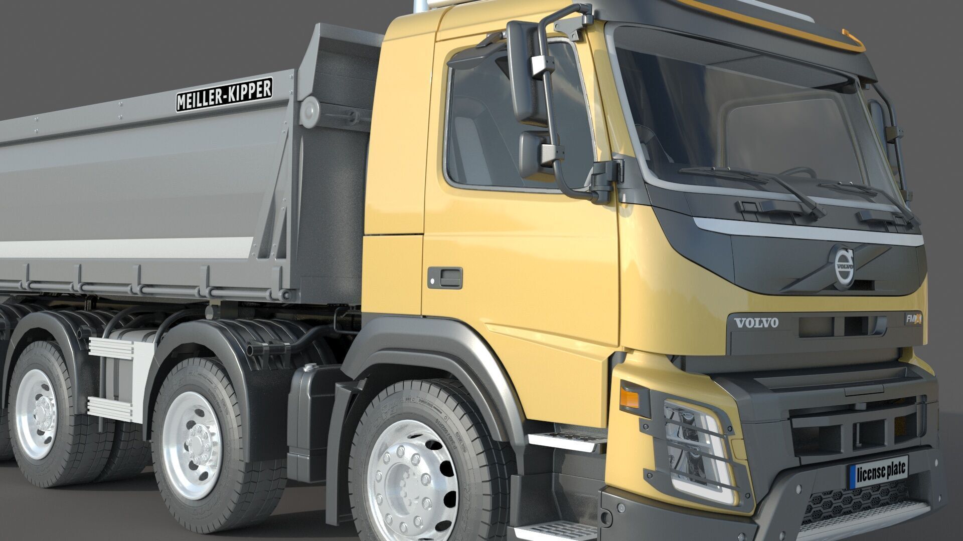 Volvo FMX 500 Billencs Dump Truck 3D model_7