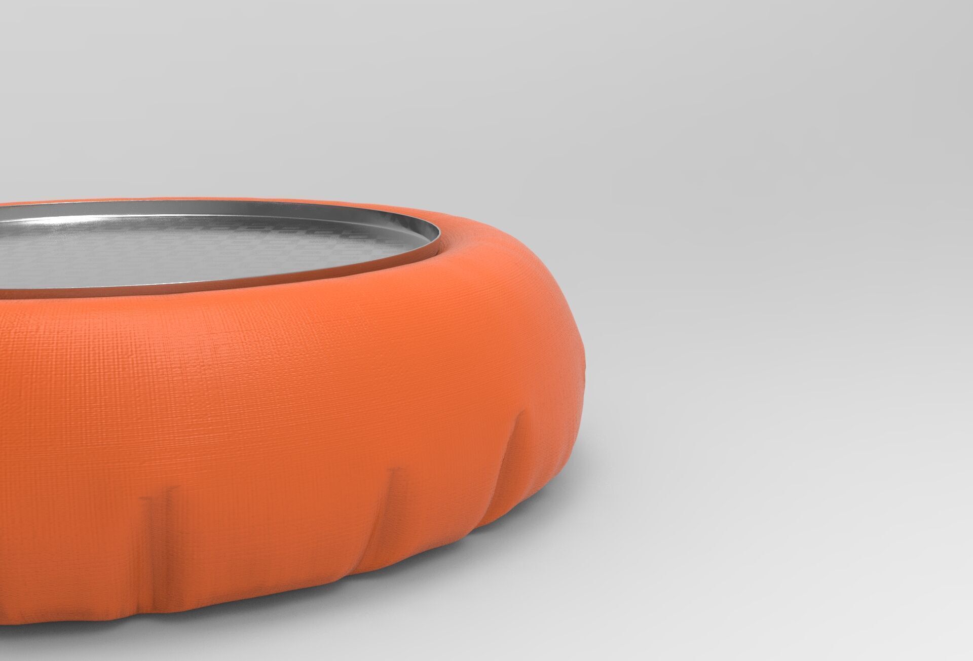 Faty Side Table Low-poly 3D model_2