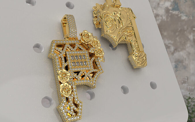 Pendant Hip-Hop P 3D print model