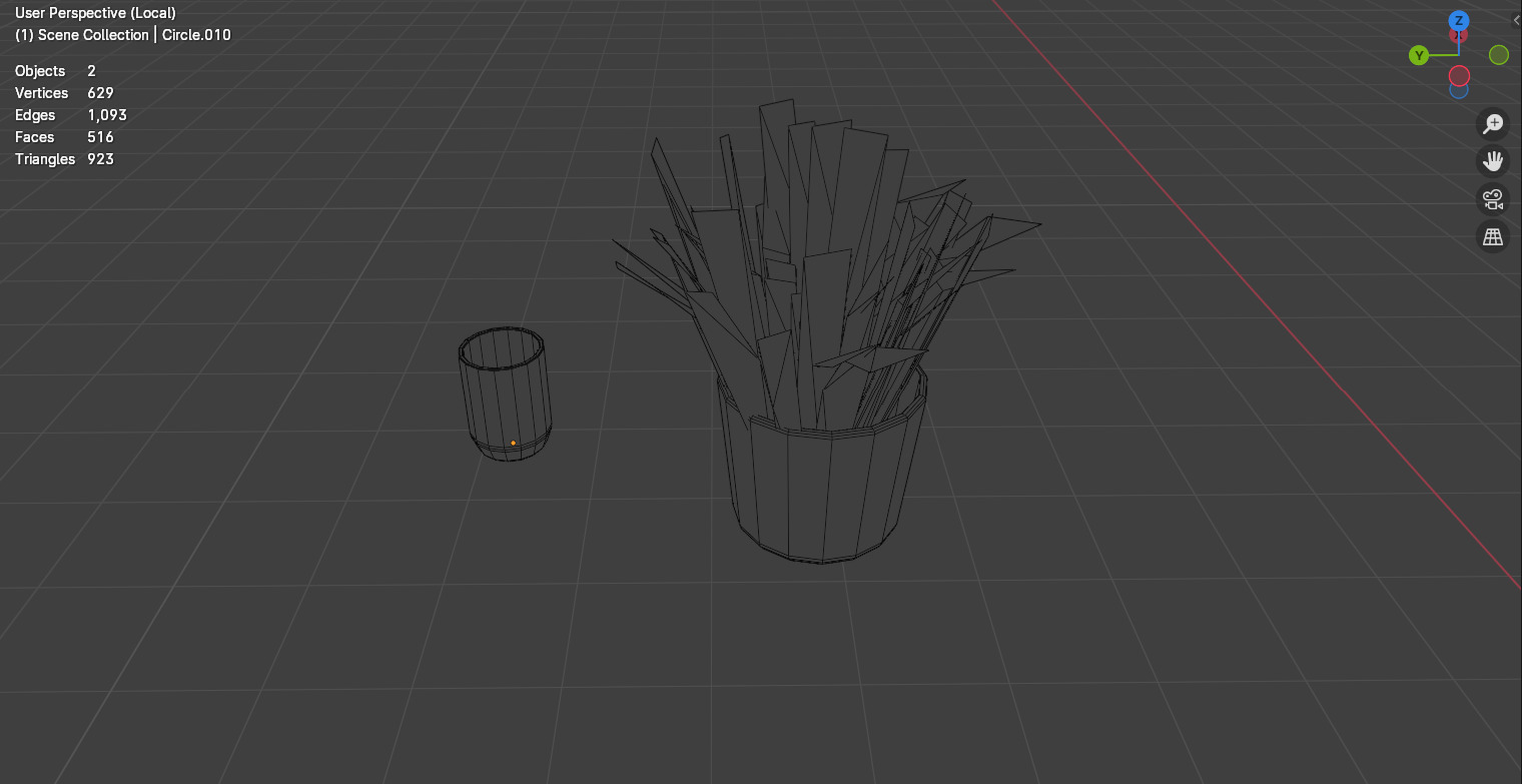 Japanese Food Table Set - Game Asset Free low-poly 3D model_5