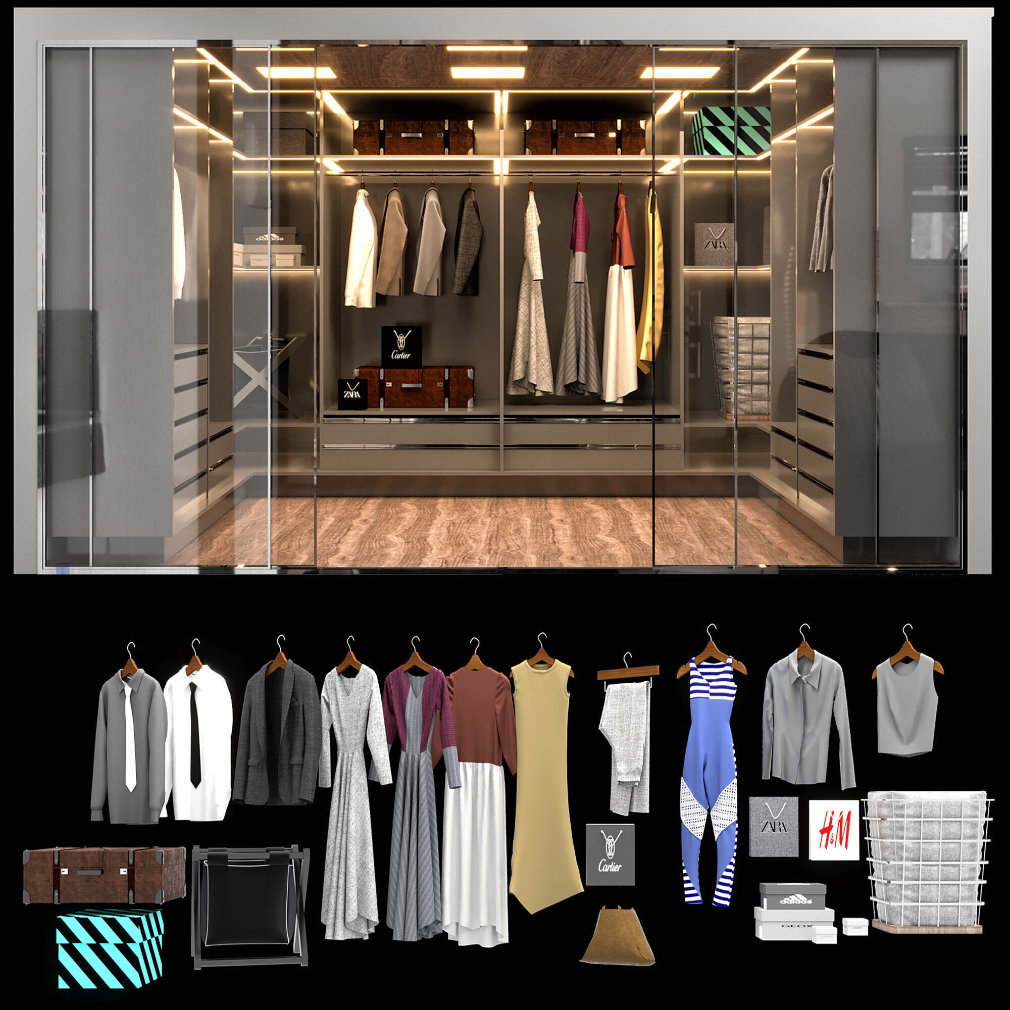 WARDROBE NO8 A 3D model_2