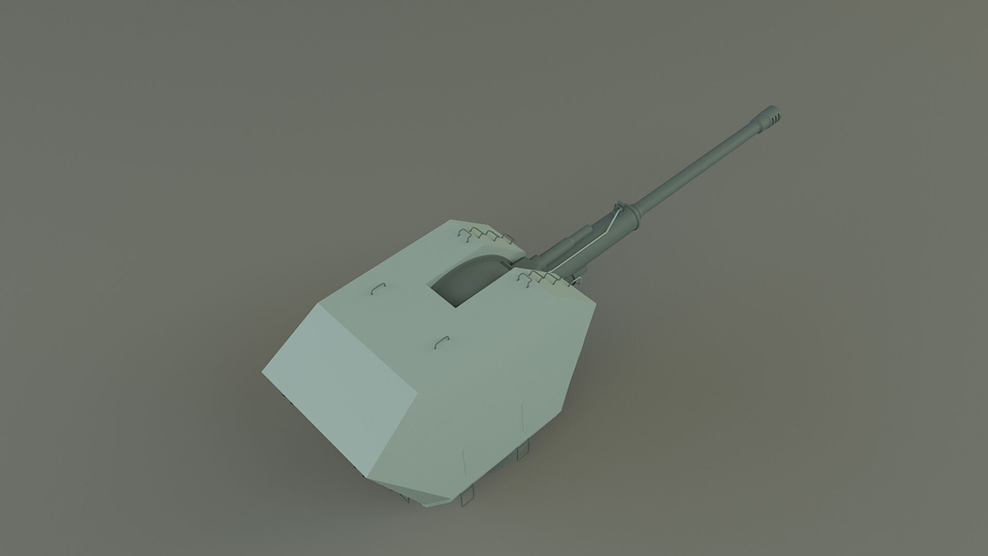 battleship cannon 3D model_5