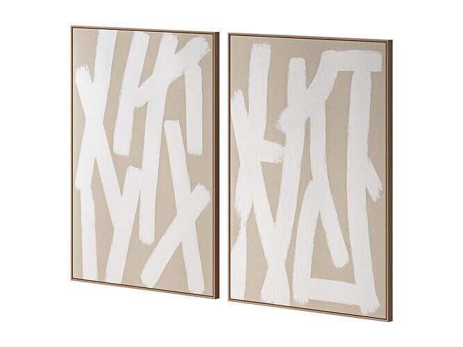 Wall Art Painting 002 3D model