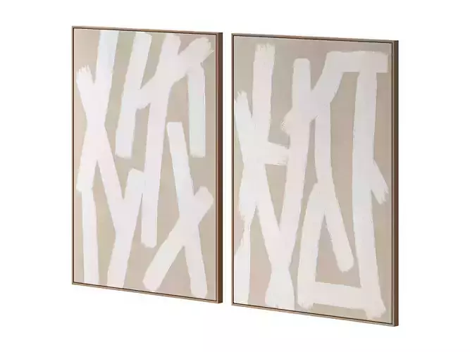 Wall Art Painting 002 3D model