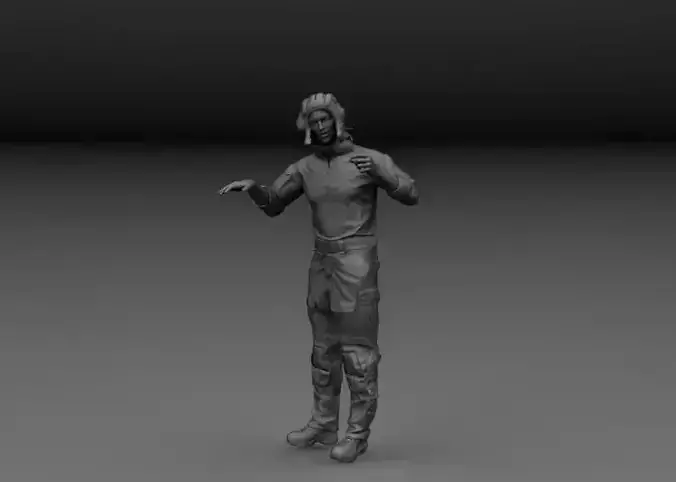 RUSSIAN T-72 TANKER CREW 3D print model