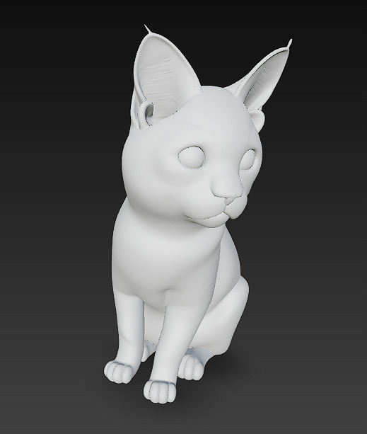 Cat Realistic 3D Model Basic - Low Poly Realistic Low-poly 3D model_14