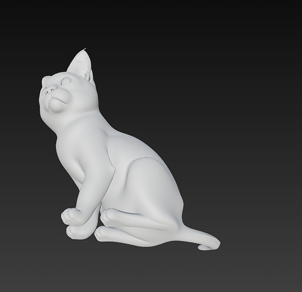 Cat Realistic 3D Model Basic - Low Poly Realistic Low-poly 3D model_12