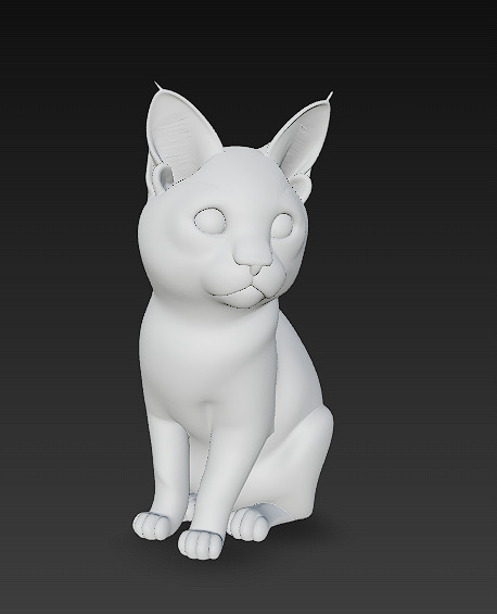 Cat Realistic 3D Model Basic - Low Poly Realistic Low-poly 3D model_9