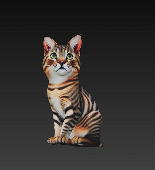 Cat Realistic 3D Model Basic - Low Poly Realistic Low-poly 3D model_3