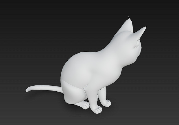 Cat Realistic 3D Model Basic - Low Poly Realistic Low-poly 3D model_10