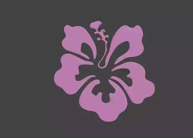 HIBISCUS FLOWER FLAT