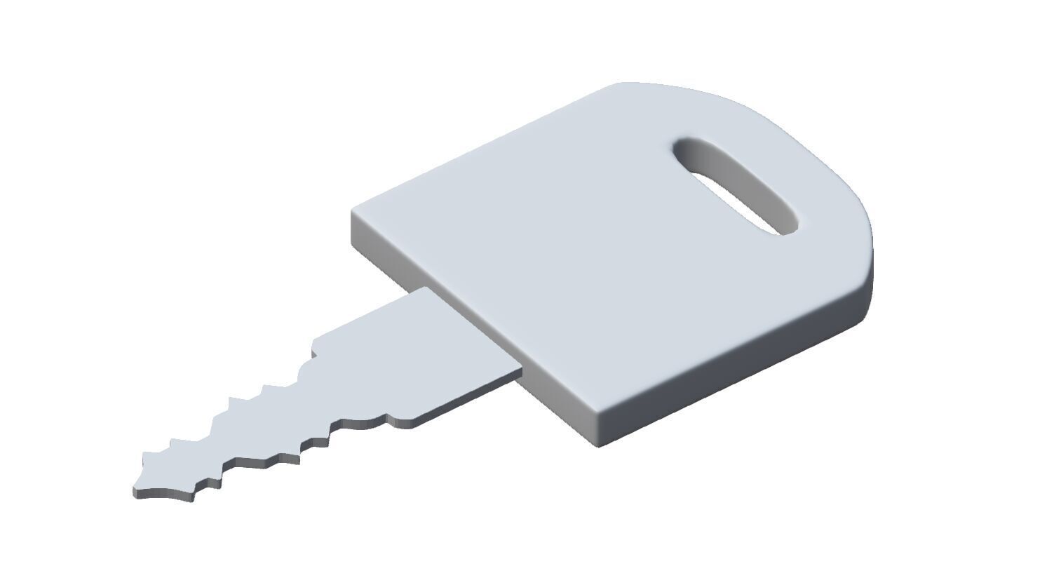 Black Key 3D model_4