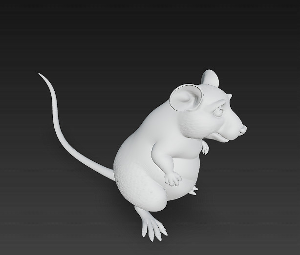 Rat Realistic 3D Model Basic - Low Poly Realistic Low-poly 3D model_10
