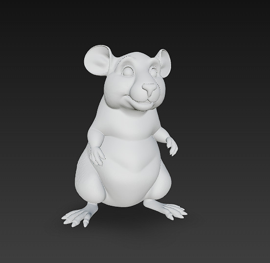 Rat Realistic 3D Model Basic - Low Poly Realistic Low-poly 3D model_8