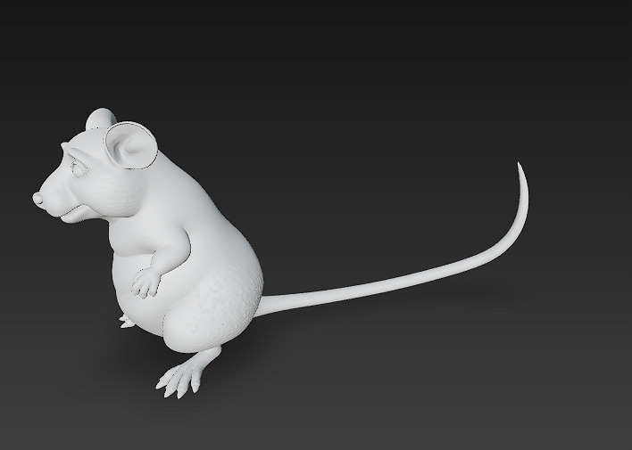 Rat Realistic 3D Model Basic - Low Poly Realistic Low-poly 3D model_9