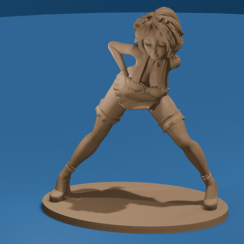 Sexy Toon Maid NSFW 3D print model