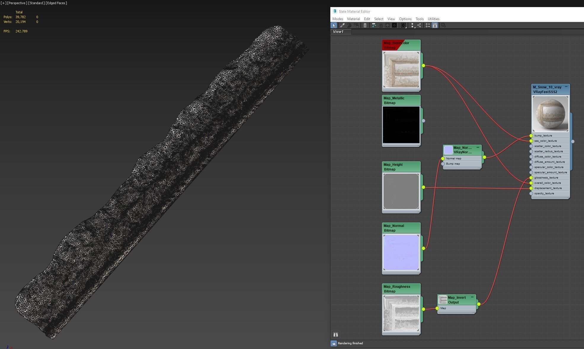Snow 10 dirty PBR Low-poly 3D model_12