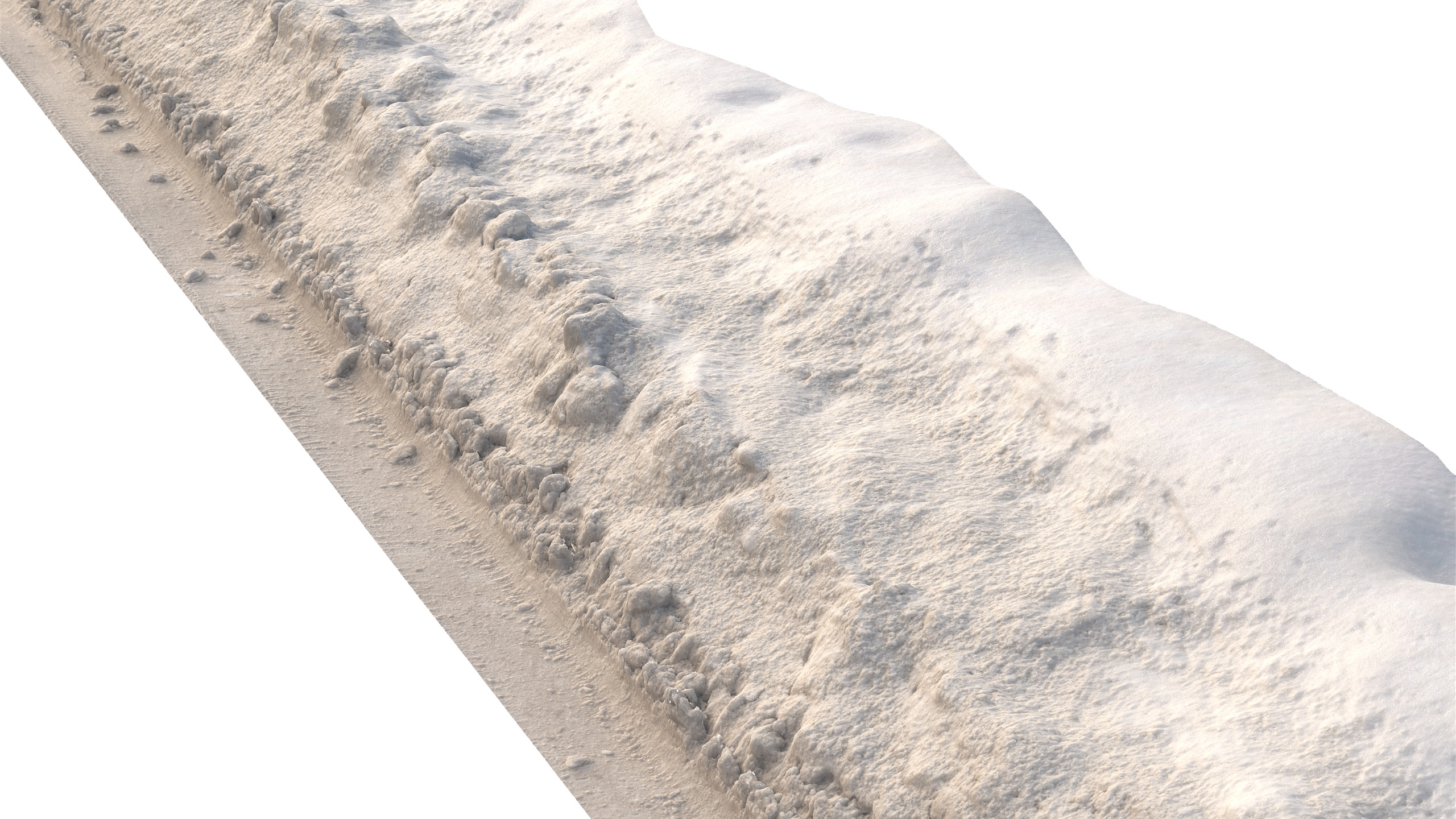 Snow 10 dirty PBR Low-poly 3D model_1