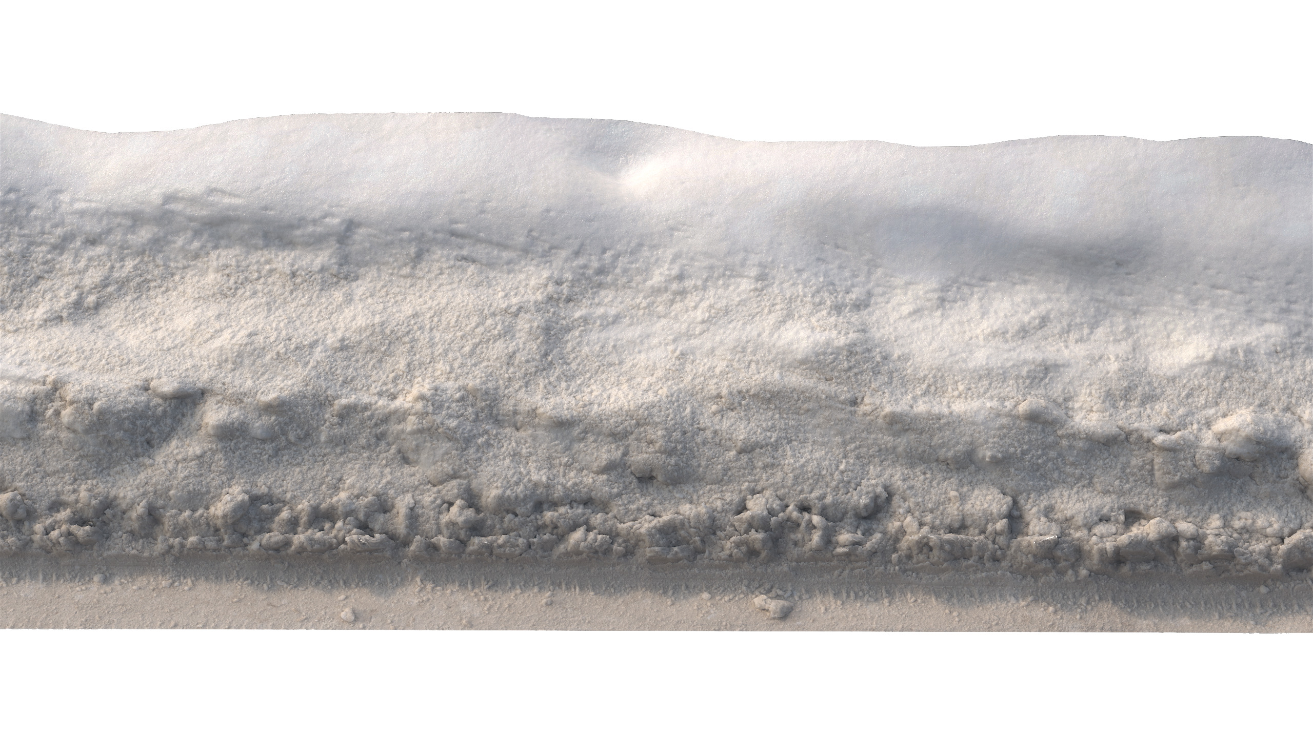 Snow 10 dirty PBR Low-poly 3D model_2