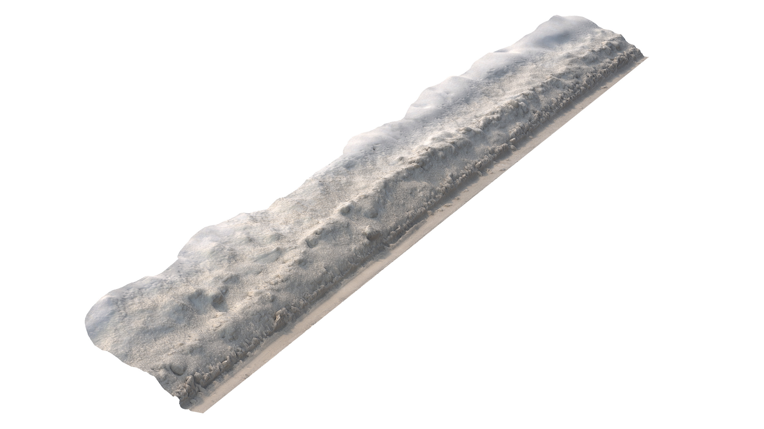 Snow 10 dirty PBR Low-poly 3D model_6