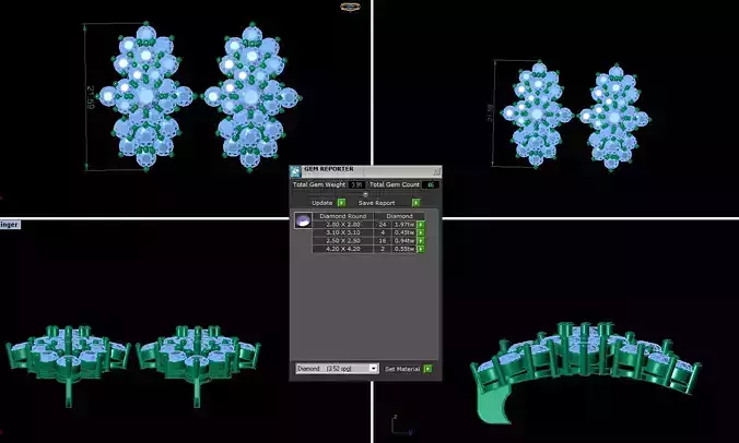 Flower Earring AI00067E