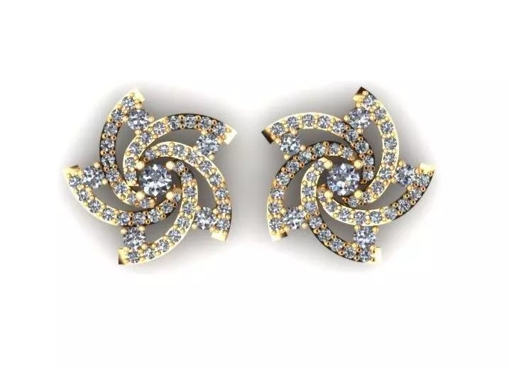 Star Earring AI00065E 3D print model_0