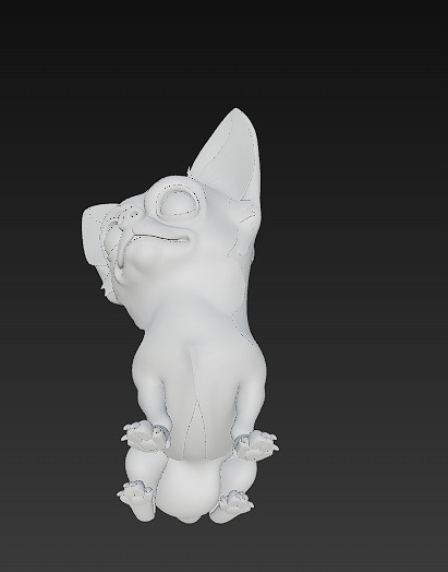 Chihuahua Dog Realistic 3D Model - Low Poly Realistic Low-poly 3D model_16