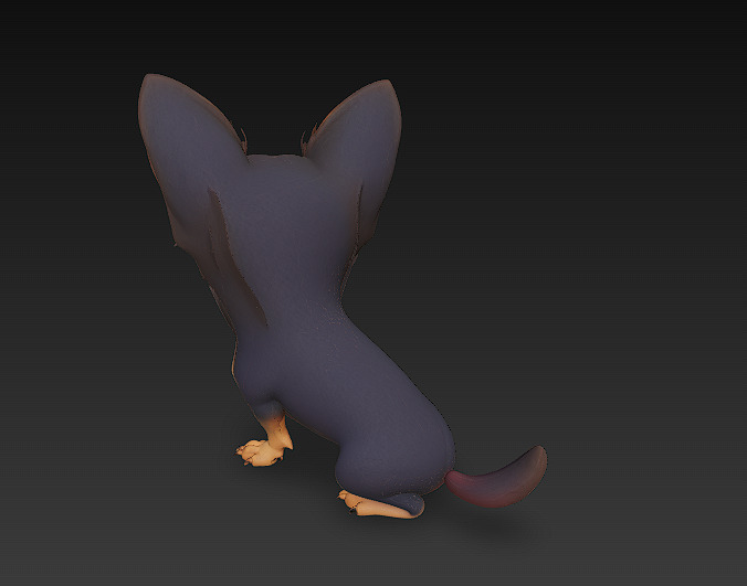 Chihuahua Dog Realistic 3D Model - Low Poly Realistic Low-poly 3D model_6