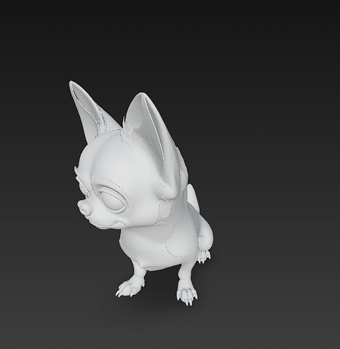 Chihuahua Dog Realistic 3D Model - Low Poly Realistic Low-poly 3D model_11